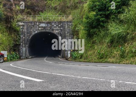 Ramboda Tunnel, ein Weg nach Nuwara Eliya, Sri Lanka Stockfoto