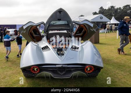 Hispano Suiza Carmen wird am 5. September 2021 beim Concours d'Elegance im Blenheim Palace ausgestellt Stockfoto