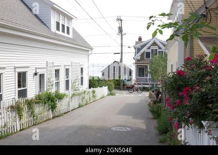 Dyer Street in Provincetown, Massachusetts. Stockfoto