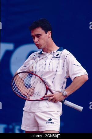 Der spanische Tennisspieler Alberto Barasategui, 1990er Jahre Stockfoto