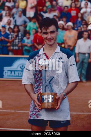 Der spanische Tennisspieler Alberto Barasategui, 1990er Jahre Stockfoto