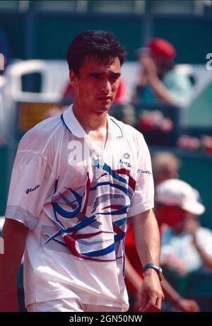 Der spanische Tennisspieler Alberto Barasategui, 1990er Jahre Stockfoto