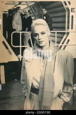 Dänische Schauspielerin Brigitte Nielsen, 1989 Stockfoto