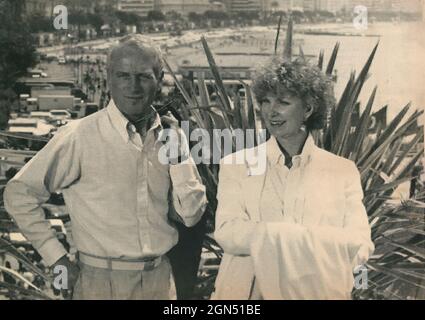 Die amerikanischen Schauspieler Paul Newman und Joanne Woodward, 1989 Stockfoto