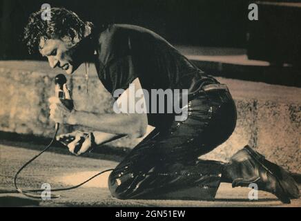 Der französische Sänger Johnny Hallyday, 1989 Stockfoto