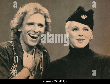 Dänische Schauspielerin Brigitte Nielsen, 1989 Stockfoto