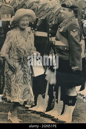 Britische Königin Mutter Elizabeth Angela Marguerite Bowes-Lyon, Großbritannien 1989, Großbritannien Stockfoto