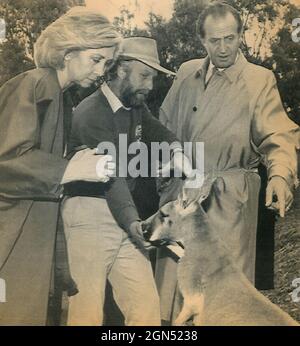 Der spanische König Juan Carlos de Borbon, 1989 Stockfoto