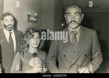 Der schottische Schauspieler Sean Connery, 1970er Jahre Stockfoto