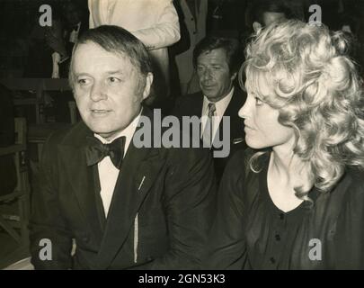 Der amerikanische Schauspieler Rod Steiger und Sherry Nelson, 1970er Jahre Stockfoto