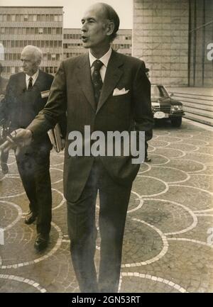 Der französische Präsident Valery Giscard D'Estaing, 1970er Jahre Stockfoto