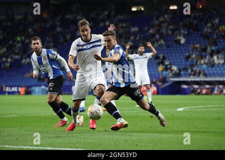 Barcelona, Spanien. September 2021. Spanisches Fußballspiel der La Liga Espanyol gegen Alaves im RCDE-Stadion. September 22, 2021 999/JGS/CORDONPRESSKordon Press Credit: CORDON PRESS/Alamy Live News Stockfoto