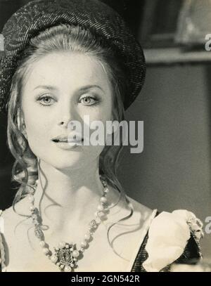 Die deutsch-amerikanische Schauspielerin Barbara Bouchet, 1970er Jahre Stockfoto