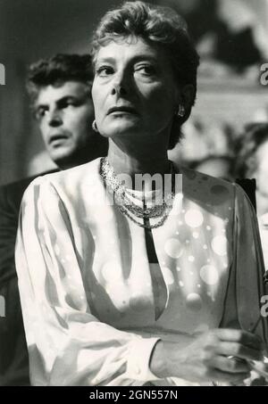 Italienische Filmschauspielerin Rossella Falk, 1980er Jahre Stockfoto