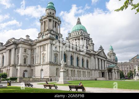 Belfast City Hall, Donegall Square, Belfast City Centre, City of Belfast, Nordirland, Vereinigtes Königreich Stockfoto