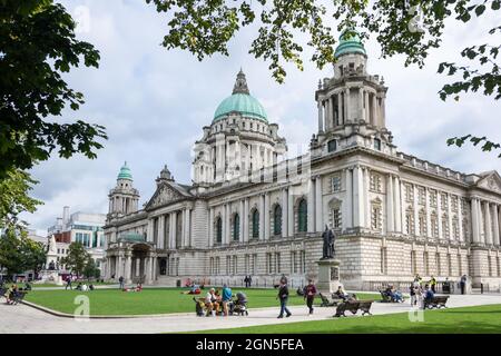 Belfast City Hall, Donegall Square, Belfast City Centre, City of Belfast, Nordirland, Vereinigtes Königreich Stockfoto