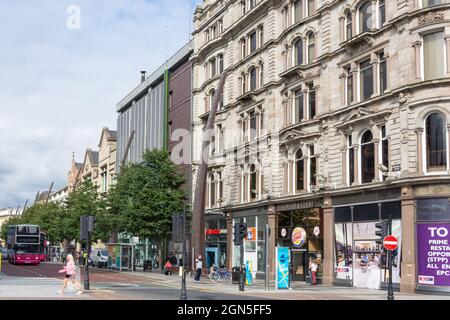 Donegall Place, Belfast City Centre, City of Belfast, Nordirland, Großbritannien Stockfoto