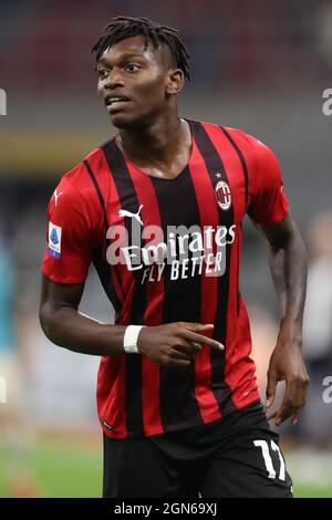 Mailand, Italien, 22. September 2021. Rafael Leao von AC Mailand während der Serie A Spiel bei Giuseppe Meazza, Mailand. Bildnachweis sollte lauten: Jonathan Moscrop / Sportimage Kredit: Sportimage/Alamy Live News Stockfoto