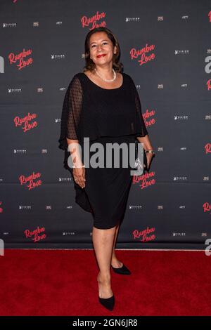 Los Angeles, USA. September 2021. Perla Martinez nimmt an der Filmpremiere „Rumba Love“ im Landmark Theater, Los Angeles, CA am 22. September 2021 Teil.Quelle: Eugene Powers/Alamy Live News Stockfoto