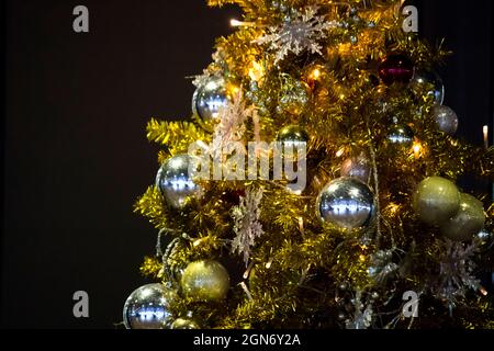 Fotos für Hintergrundmaterial für Weihnachtsdekorationen Stockfoto