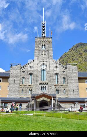 Sanctuary - Basilika in Vall de Nuria Barcelona Katalonien Spanien Stockfoto