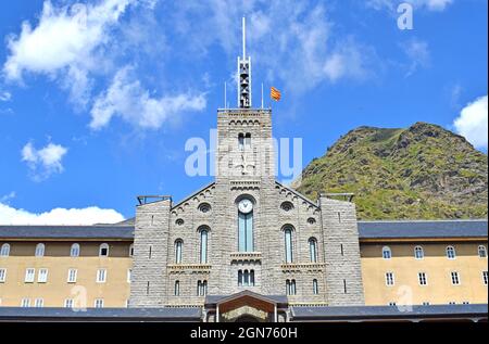 Sanctuary - Basilika in Vall de Nuria Barcelona Katalonien Spanien Stockfoto