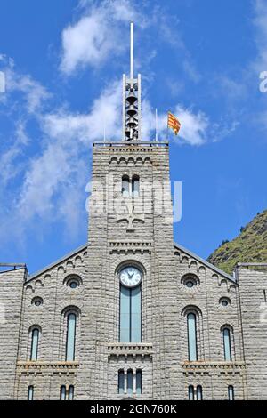 Sanctuary - Basilika in Vall de Nuria Barcelona Katalonien Spanien Stockfoto