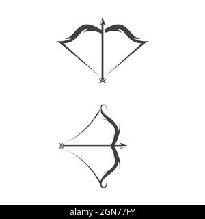 Armbrust Vektor Symbol Design Illustration Vorlage Stockfoto