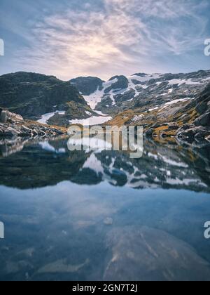 Bergsee in Norwegen Stockfoto