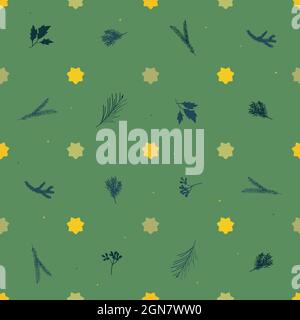 Sterne und Baumzweige - Vektorhintergrund Stock Vektor