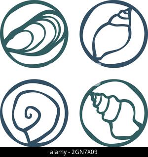 Schalenzeichen - Vektorgrafik Stock Vektor