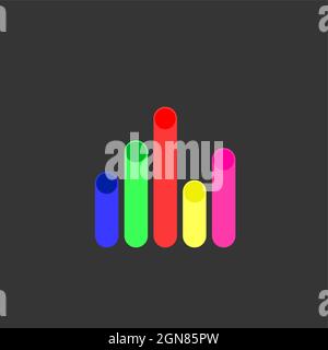 Symbol Für Elektronische Musik Vektor Stock Vektor