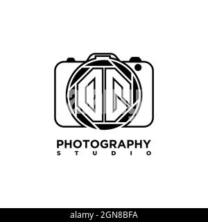 OQ Logo Buchstabe Geometrische Fotografie Kamera Form Stil Vorlage Vektor Stock Vektor