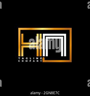 Initial Logo Monogramm Brief, Logo-Design, Logo Brief, Monogramm Design Vorlage, Monogramm Initial. Stock Vektor