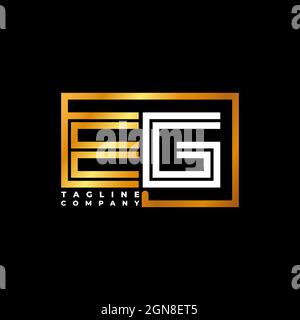 EV Logo Buchstabe Geometrische Fotografie Kamera Form Stil Vorlage Vektor Stock Vektor