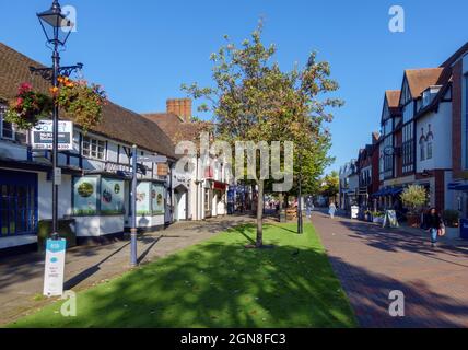 High Street in Solihull, Birmingham, West Midlands, England, Großbritannien Stockfoto