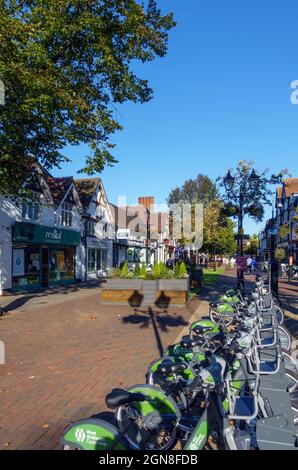 High Street in Solihull, Birmingham, West Midlands, England, Großbritannien Stockfoto