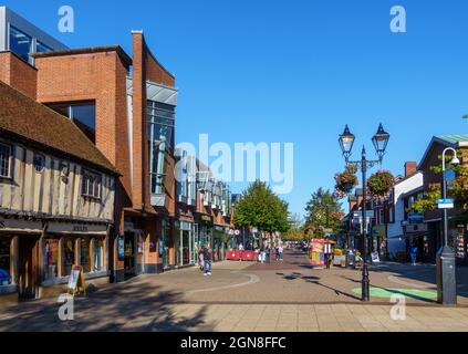 High Street in Solihull, Birmingham, West Midlands, England, Großbritannien Stockfoto