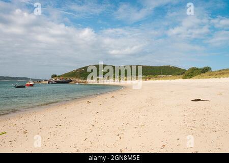 Higher Town Bay, St. Martin's, Isles of Scilly, Großbritannien Stockfoto