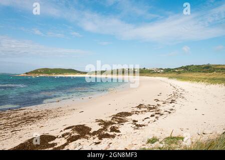 Higher Town Bay, St. Martin's, Isles of Scilly, Großbritannien Stockfoto