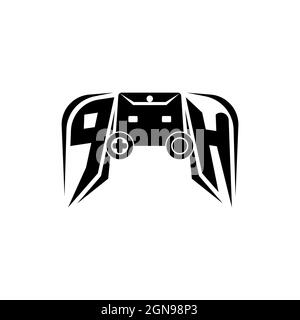 MH Monogram Logo Buchstaben Säulen geometrische Form Stil Vektor, Anwaltskanzlei Unternehmen Stock Vektor