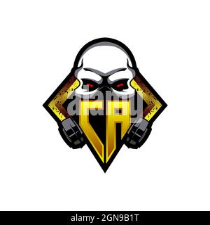 Ursprüngliches eSport-Logo von EC. Spielekonsole Form Stil Vektor-Vorlage Stock Vektor