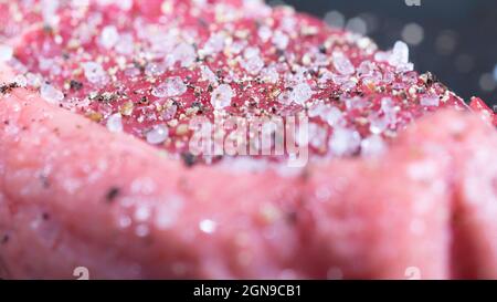 Rohes Steak, contrafile Stockfoto