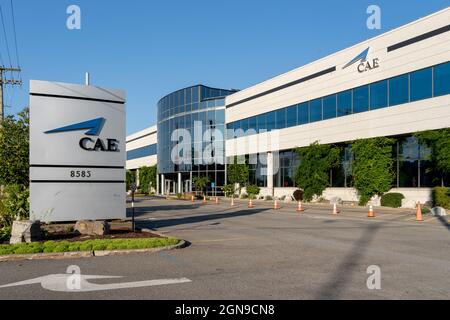 Montreal, QC, Kanada – 4. September 2021:CAE-Hauptsitz in Montreal, QC, Kanada. Stockfoto