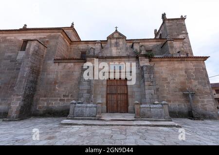 Kirche Santa María Magdalena in der Stadt Barruecopardo, Provinz Salamanca, Spanien Stockfoto