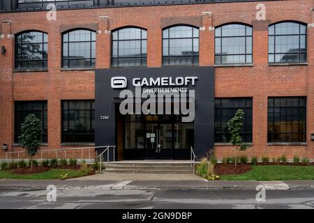 Montreal, QC, Kanada - 6. September 2021: Gameloft Studio in Montreal, QC, Kanada. Stockfoto