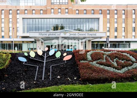 Montreal, QC, Kanada - 6. September 2021: Jewish General Hospital Montreal, QC, Kanada. Stockfoto