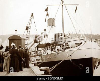 Cross Chanel Ferry SS Sussex, Dieppe, Frankreich, viktorianische Zeit Stockfoto