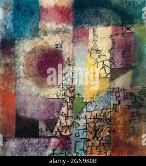 Ohne Titel (1914) Gemälde in hoher Auflösung von Paul Klee. Stockfoto