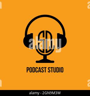 Initial Logo Monogramm Brief, Logo-Design, Logo Brief, Monogramm Design Vorlage, Monogramm Initial. Stock Vektor